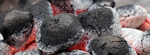 charcoal, embers, barbecue