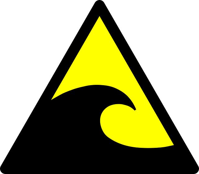 water, tsunami, warning