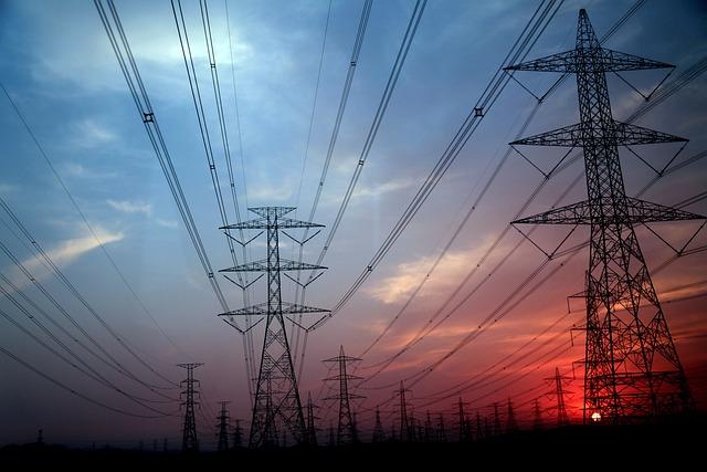 electricity pylon, nature, electrical grid