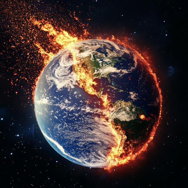 ai generated, global warming, climate change, climate, environment, earth, drought, heatwave, planet, fire, hot, burn, heat, burning, heating, temperature, warmth, apocalypse, destruction, disaster, armageddon, devastation, catastrophe