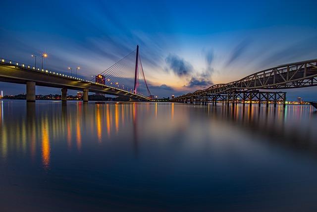 bridge, shine, sky