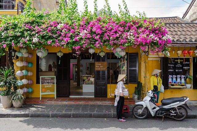 hoi an, people, shop