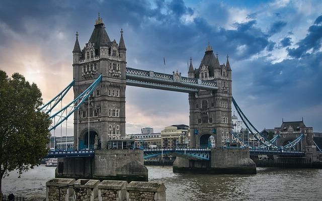 building, river, bridge