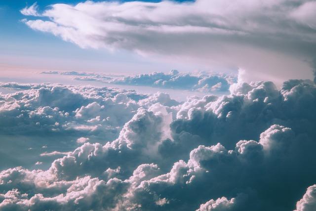 clouds, sky, cumulus