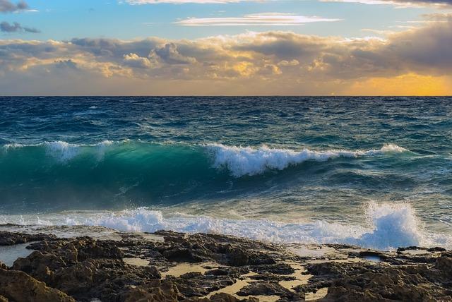 wave, sea, sky