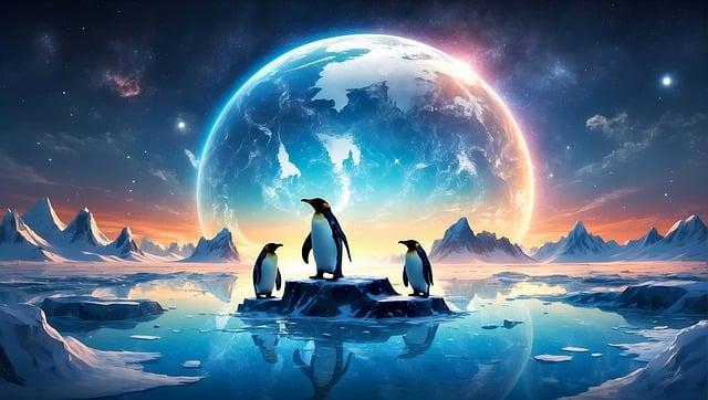 penguin, earth, group