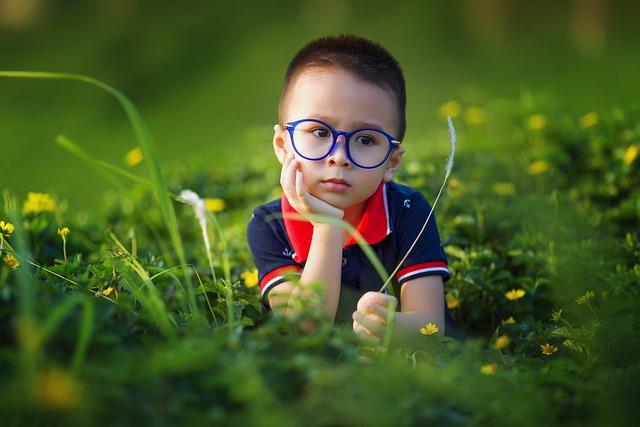 kid, boy, field